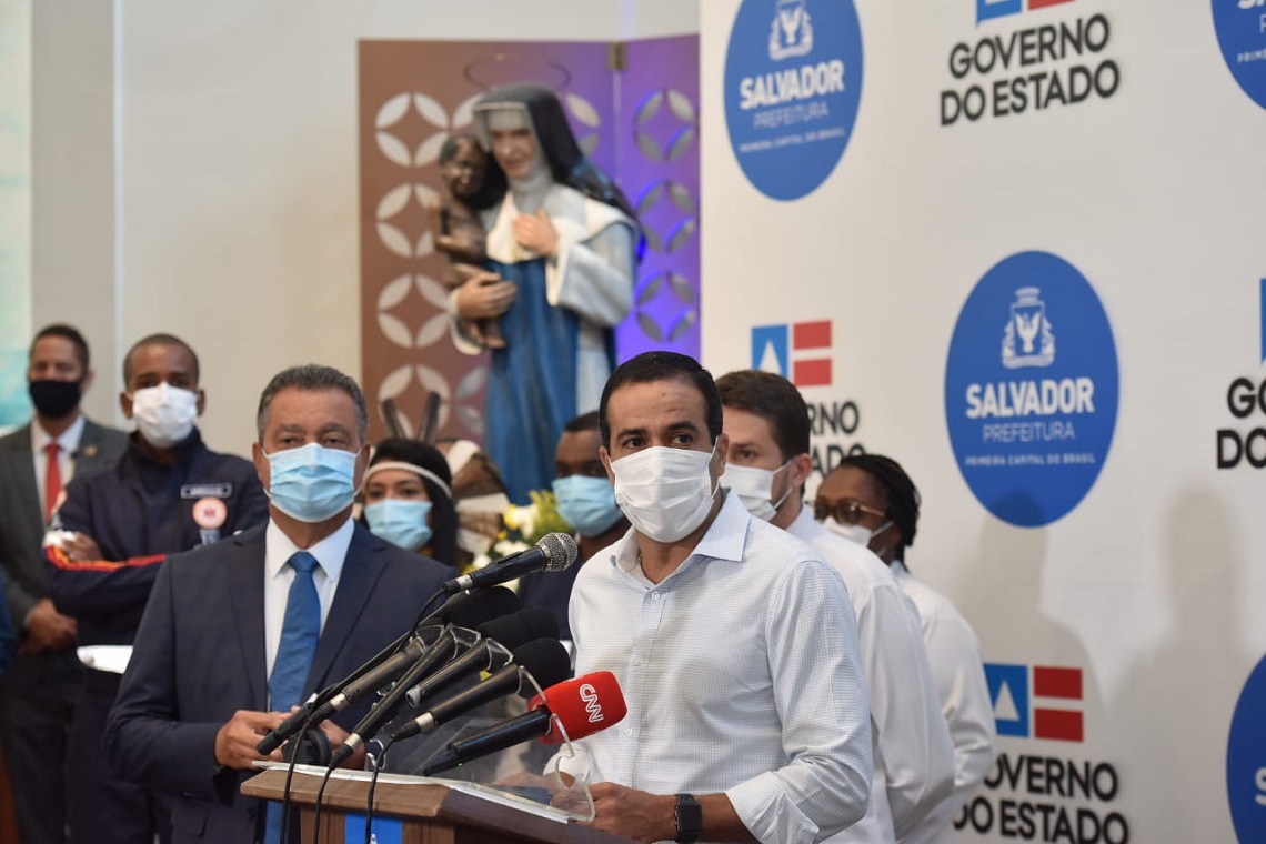 Dia que renovamos a esperança da vida", diz Bruno Reis sobre a vacinação  contra a Covid-19 em Salvador
