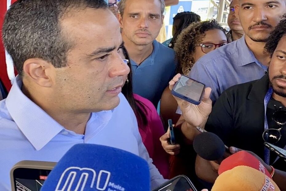 Prefeito Bruno Reis (União Brasil) diz que não teme transporte público em Salvador seja alvo na eleição municipal em outubro