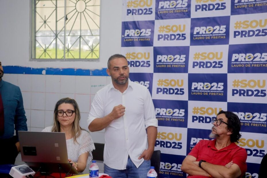 Após judicialização, PRD oficializa apoio a Rosalvo em Lauro de Freitas