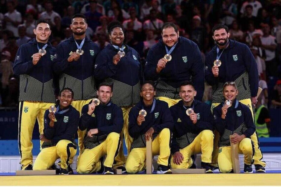 Brasil vence Itália no judô por equipes e conquista o bronze em Paris