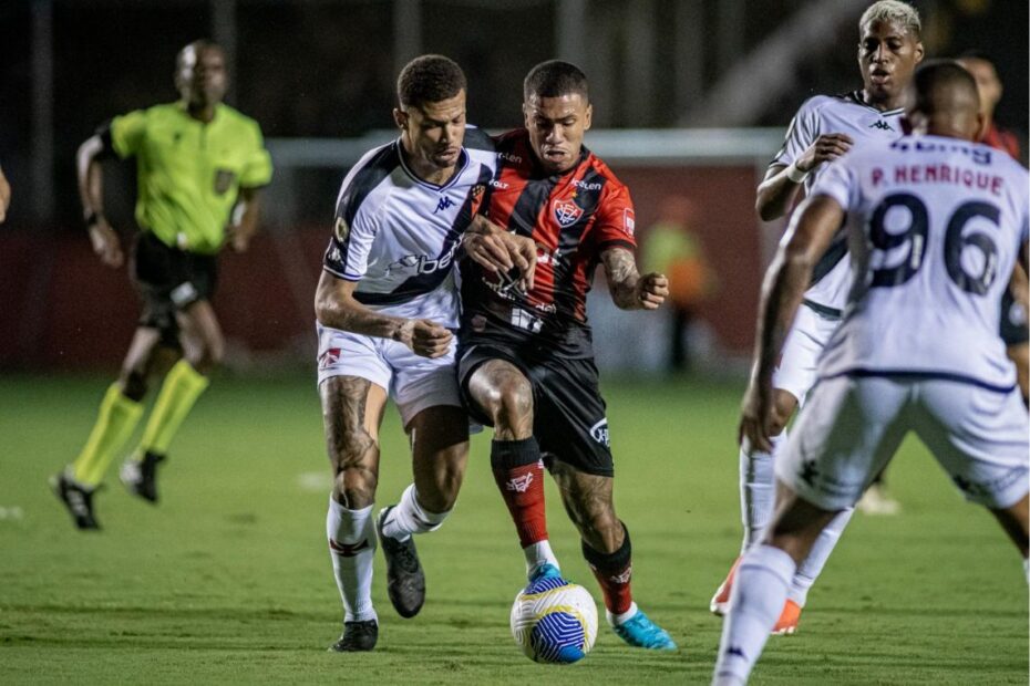 Vitória perde para Vasco por 1 a 0 e está em situação delicada na zona de rebaixamento