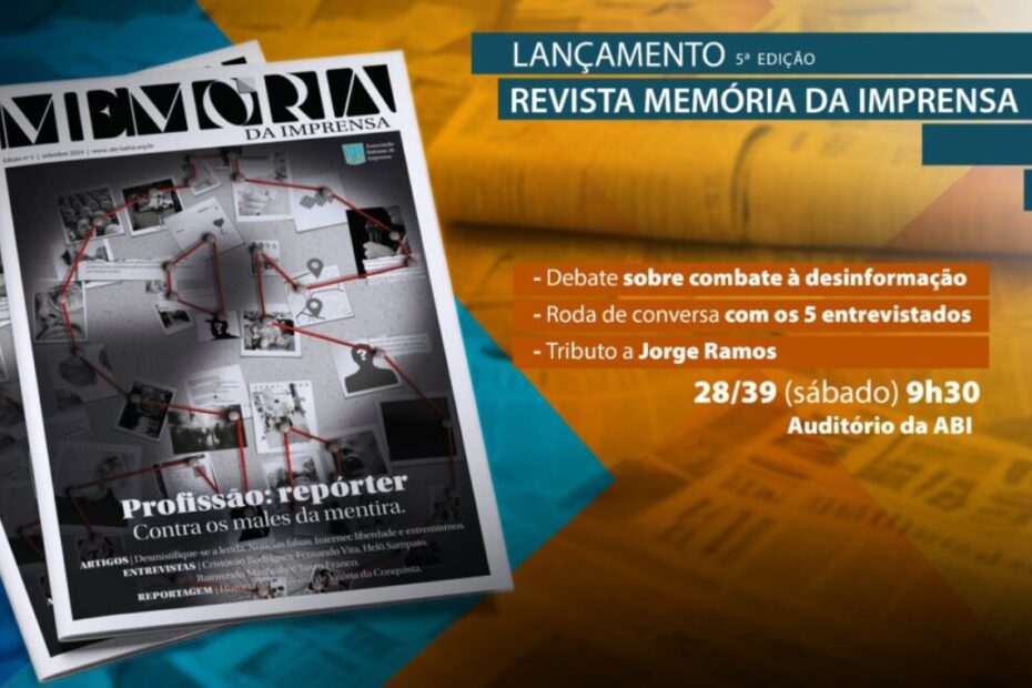 ABI lança 5ª edição da Revista Memória da Imprensa neste sábado - 