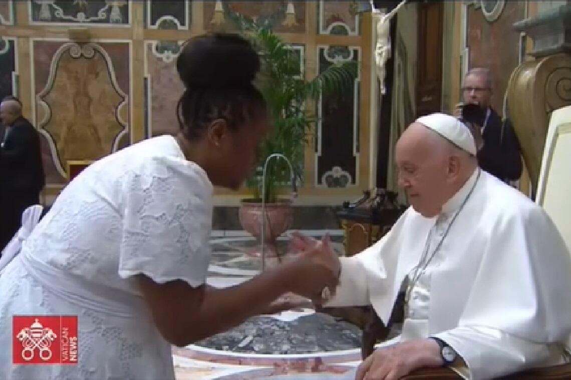 Cacau Protásio revela emoção em encontro com papa Francisco - 