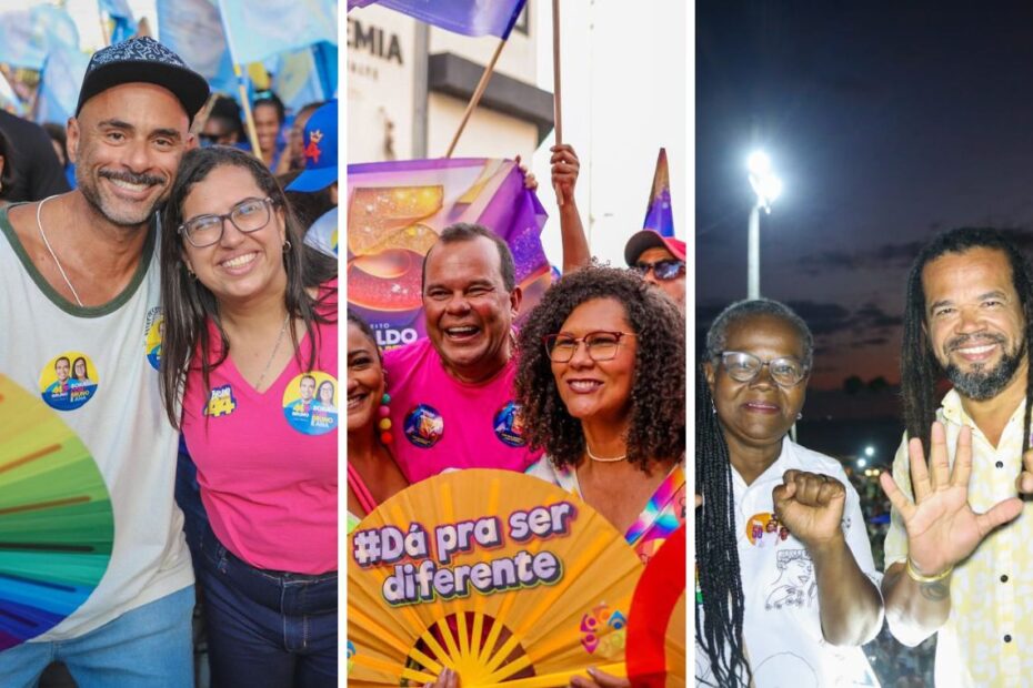 Kleber, Geraldo e Ana Paula marcam presença na Parada do Orgulho LGBTQIAPN+ em busca de votos - 