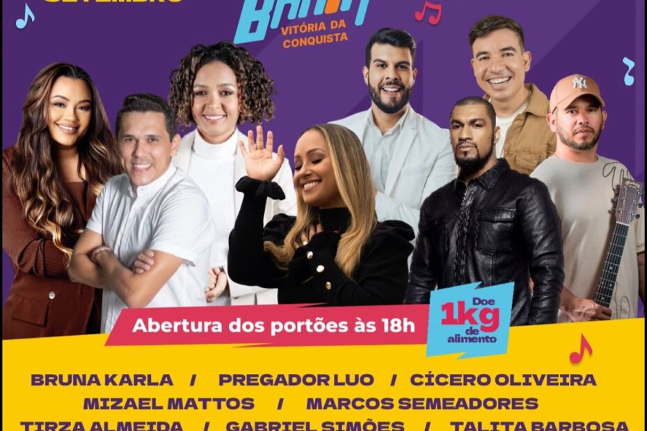 Festival Canta Bahia acontece, nesta sexta-feira, em Vitória da Conquista - 