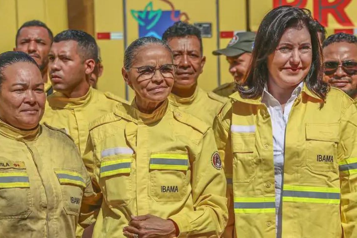 Marina Silva e Simone Tebet visitam Mato Grosso do Sul e avaliam destruição do Pantanal - 