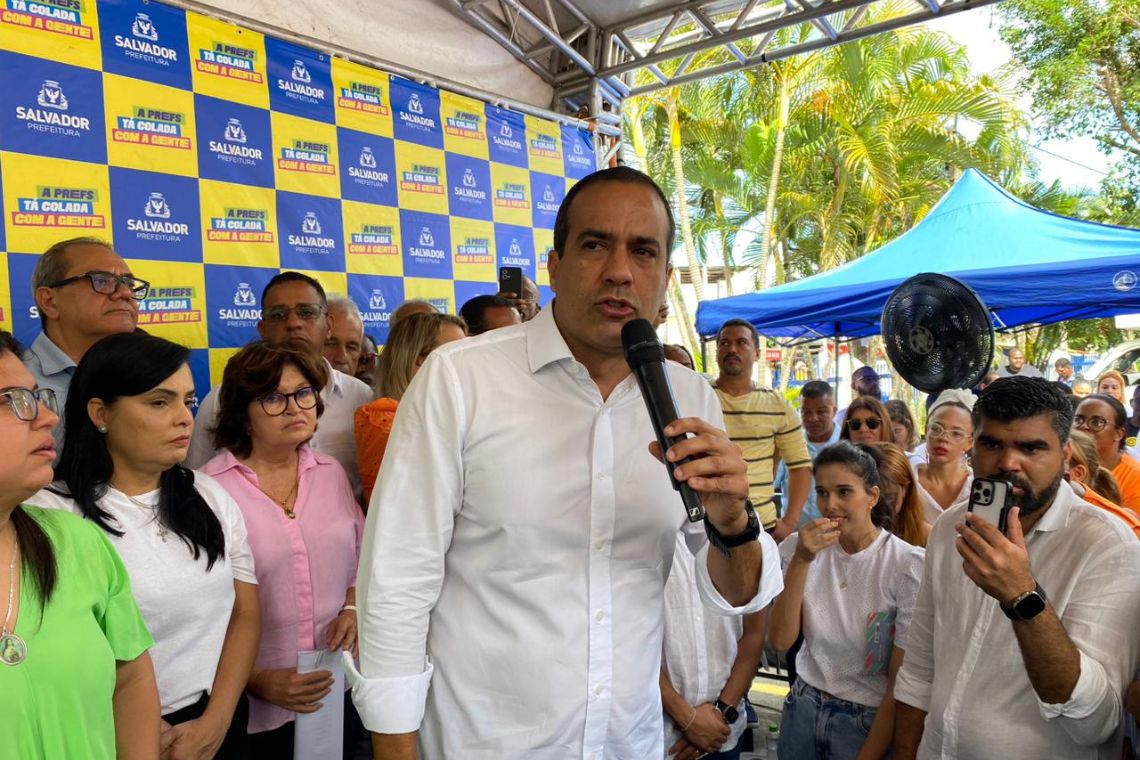 Bruno Reis lidera com 65% dos votos válidos em Salvador, diz pesquisa - 