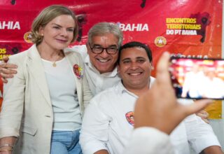 Sem Lula, Gleisi Hoffmann desembarca na Bahia para tentar alavancar candidaturas do PT na reta final - 