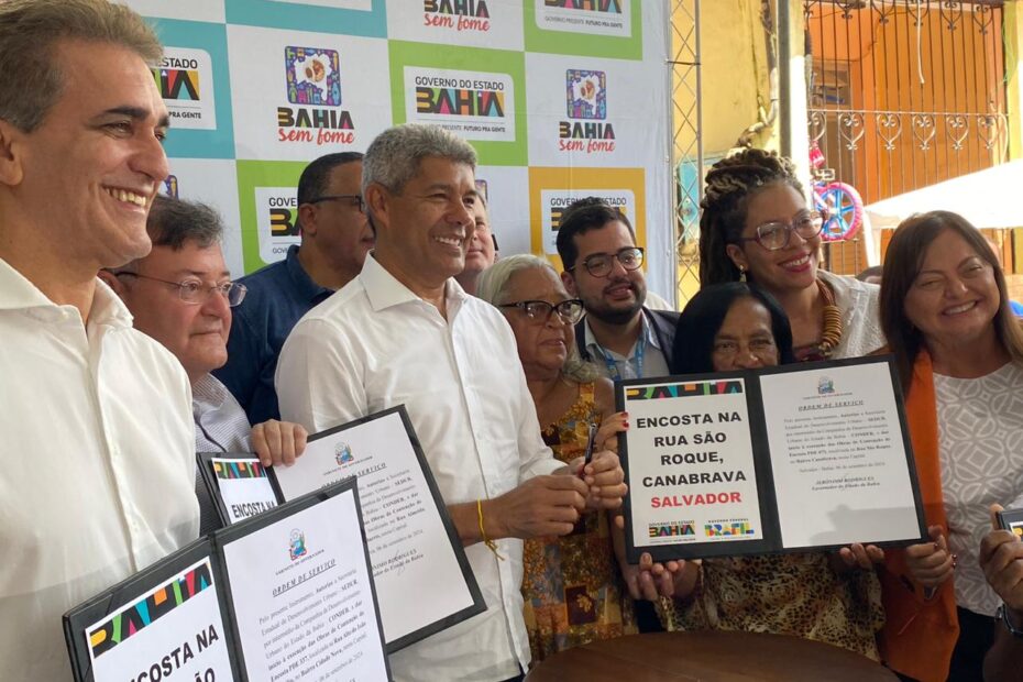 Governador entrega nova encosta no Barbalho, em Salvador - 