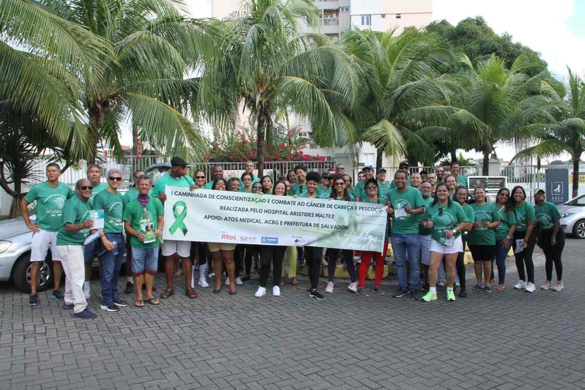 Caminhada do Aristides Maltez alerta para prevenção do câncer de cabeça e pescoço - 