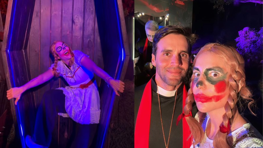 Ivete Sangalo celebra Halloween com família e Padre Fábio de Melo nos EUA - 