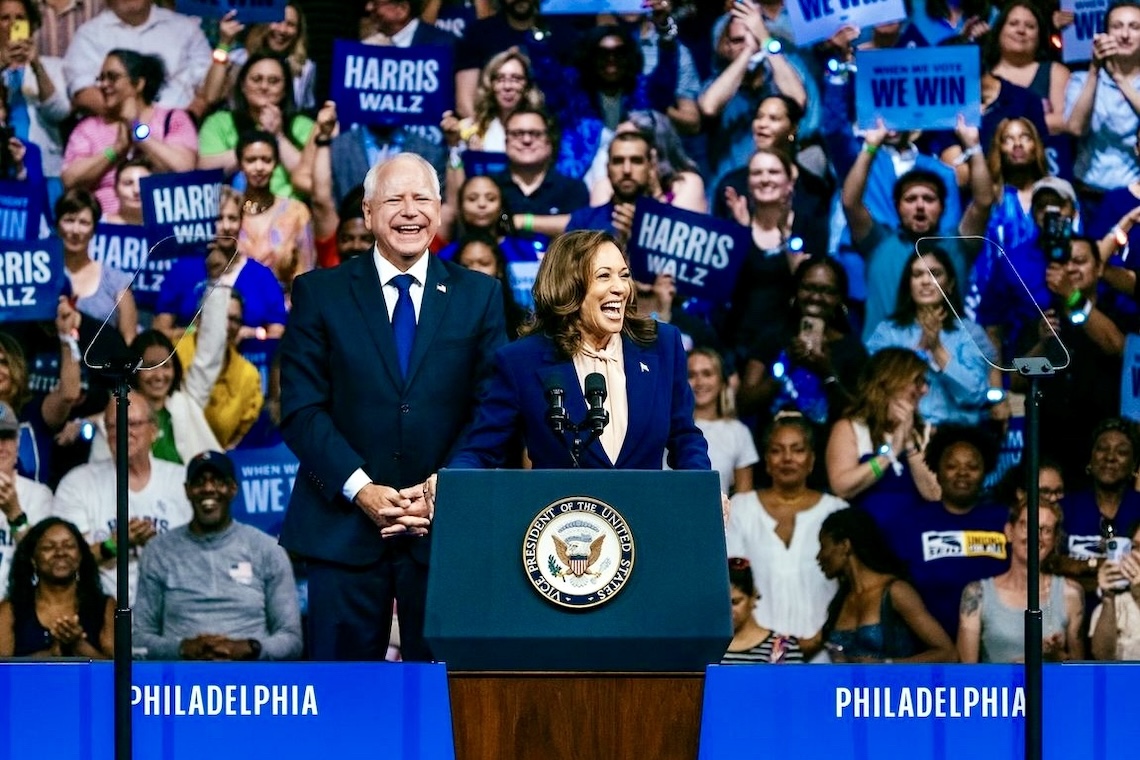 Kamala Harris promete novo caminho para futuro dos EUA em comício - 