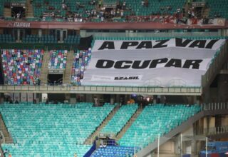 Campanha ‘Cadeiras Vazias’ na Arena Fonte Nova passa mensagem de paz no futebol - 