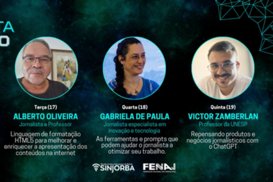 Sinjorba encerra curso de jornalismo e inovação com três oficinas virtuais - 