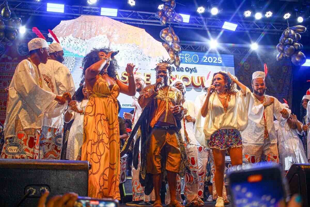 Cortejo Afro apresenta fantasias para Carnaval 2025 com participação de Daniela Mercury - 