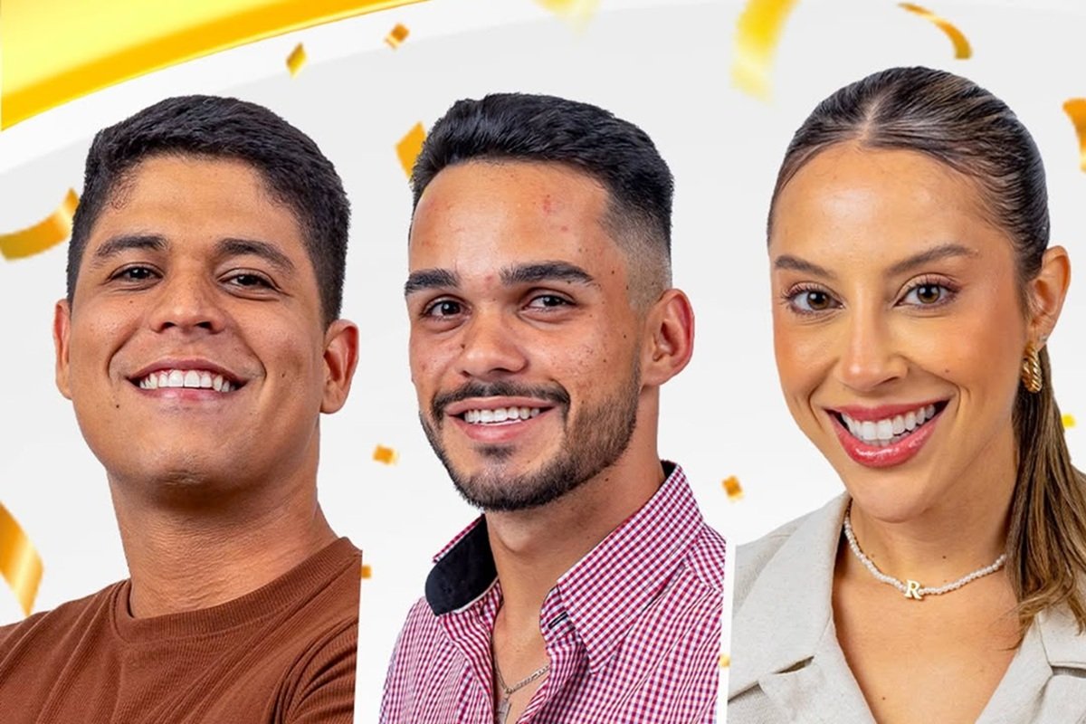 BBB 25: Guilherme, Renata e João Pedro disputam prêmio de R$ 2,7 milhões nesta terça-feira - 