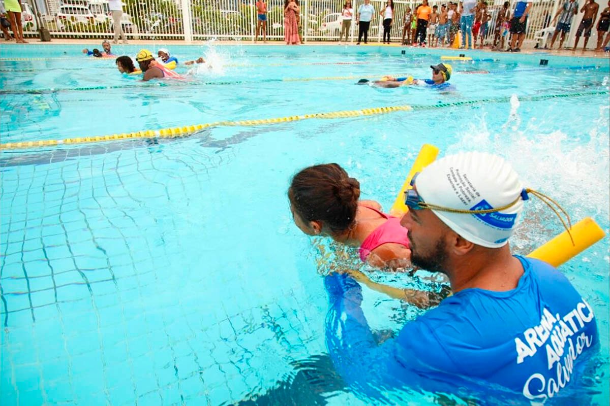 Arena Aquática de Salvador recebe Festival de Natação do Maio Laranja neste sábado; evento reforça proteção à infância - 