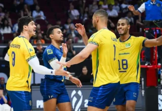 Brasil estreia com vitória suada sobre China no Mundial de vôlei masculino - 