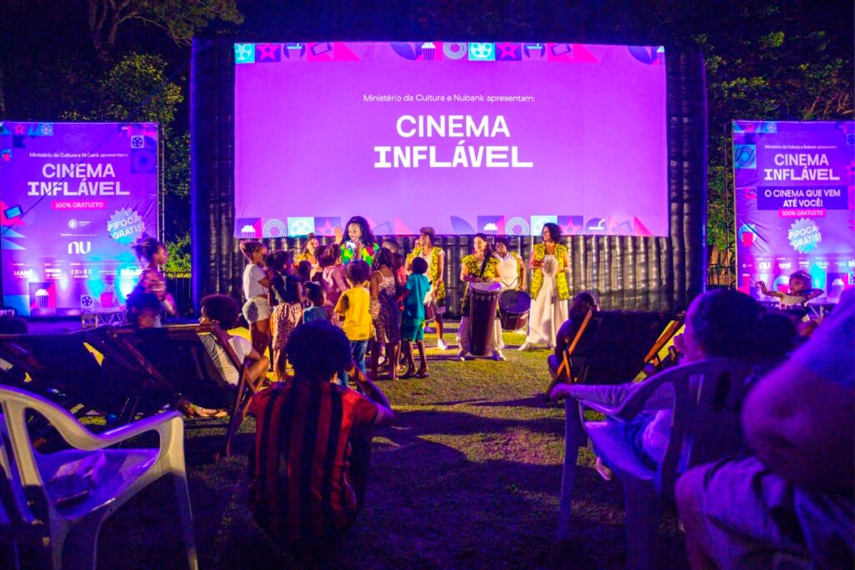 Fim de semana no Parque da Cidade tem Cinema Inflável, com filmes premiados e atrações culturais imperdíveis - 
