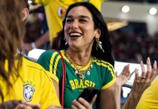 Dua Lipa aproveita o Rio de Janeiro com samba, praia e Maracanã e fãs criam memes - 