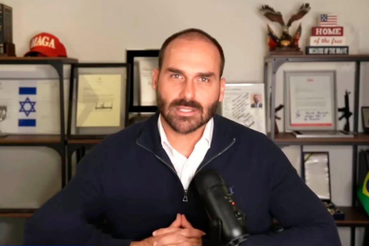 Eduardo Bolsonaro diz ser ‘justo’ que condenados do 8 de Janeiro tentem fugir e critica decisões do STF - 