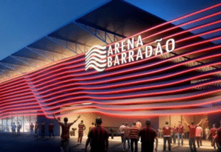 Vitória divulga novas imagens da Arena Barradão e confirma cobertura em 66% da arquibancada - 