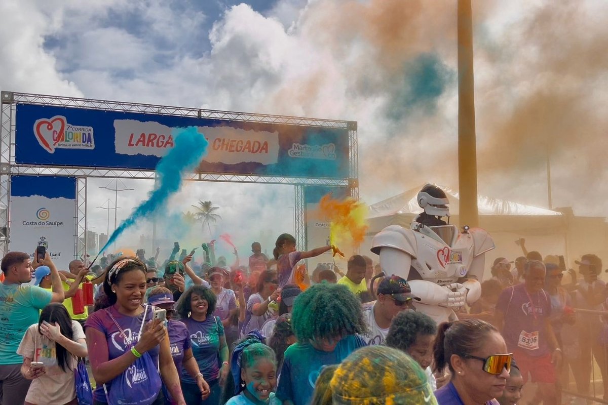 Corrida Colorida do Martagão reúne mais de 4,7 mil pessoas e celebra 60 anos do hospital - 