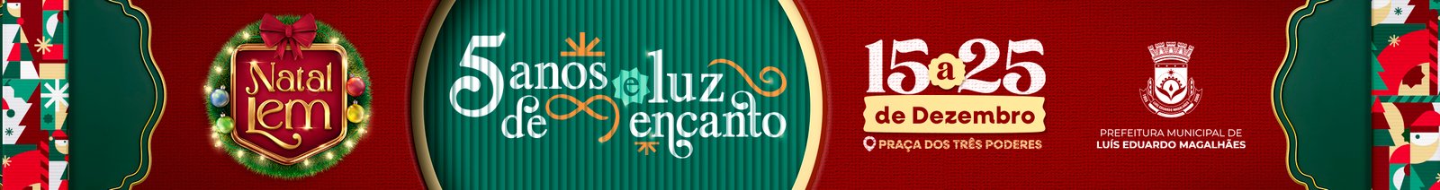 PREFEITURA DE LUÍS EDUARDO – Natal LEM – 2º Banner 1140×150.