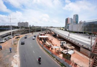 Avenida Tancredo Neves terá alterações no trânsito para avanço nas obras de novo viaduto; confira - 