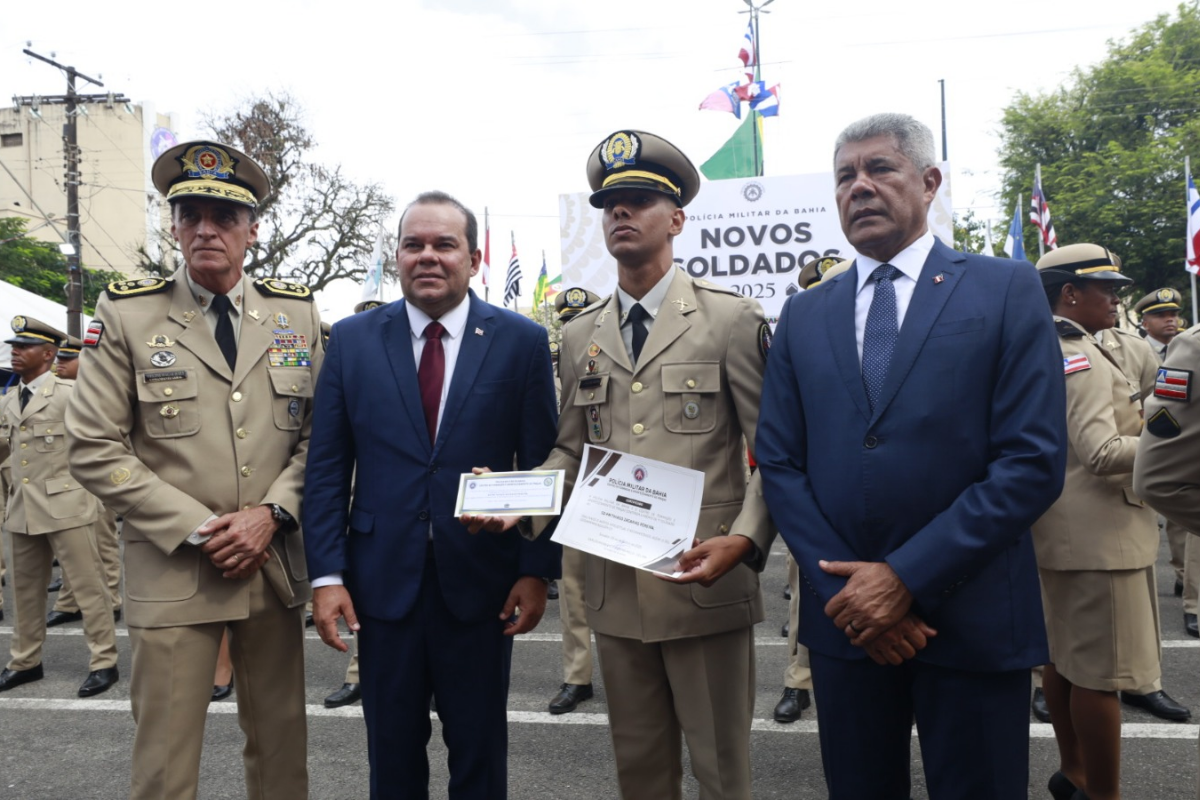 Bahia reforça segurança com 1.865 novos soldados e anuncia modernização na formação policial - 