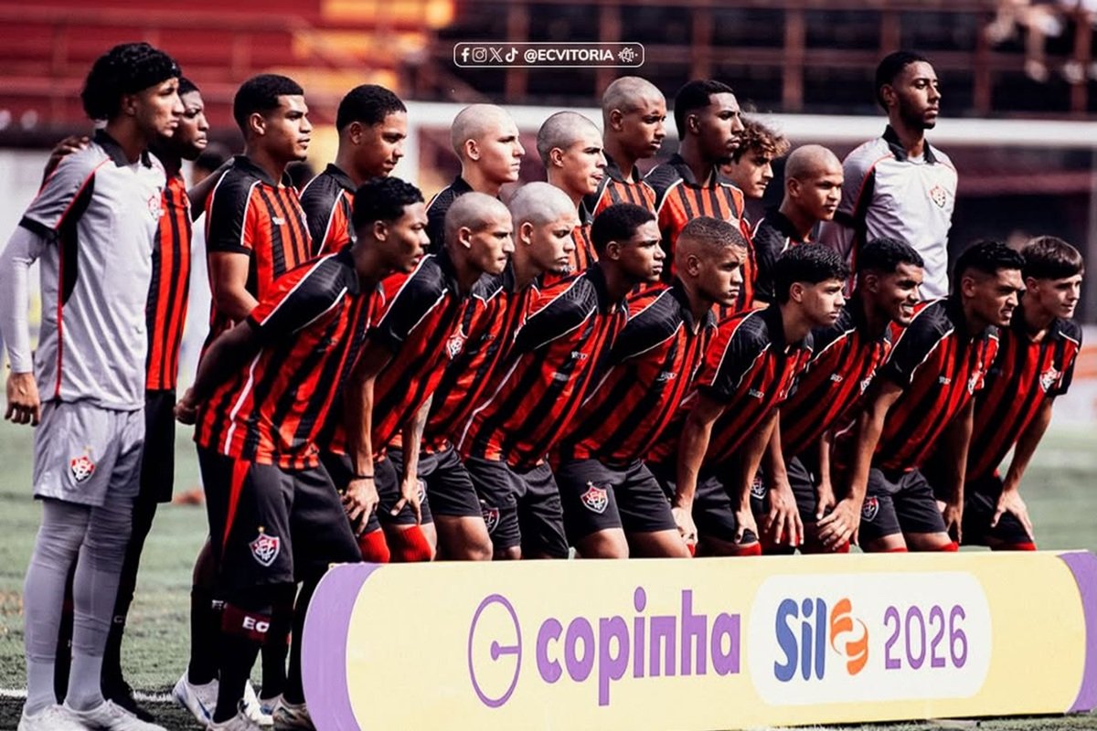 Com time reserva, Vitória perde para o Flamengo-SP e garante vaga no mata-mata da Copinha - 