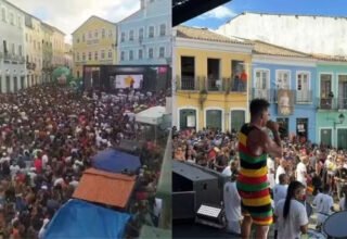 Pré-Carnaval leva multidões ao Pelourinho e ao Farol da Barra em Salvador - 