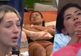Resumo BBB 26 de domingo (08/02): Madrugada pós-paredão tem promessa de ‘veneninho’, Marciele se diz ‘traída’ e Breno avalia estar ‘queimado’ - 