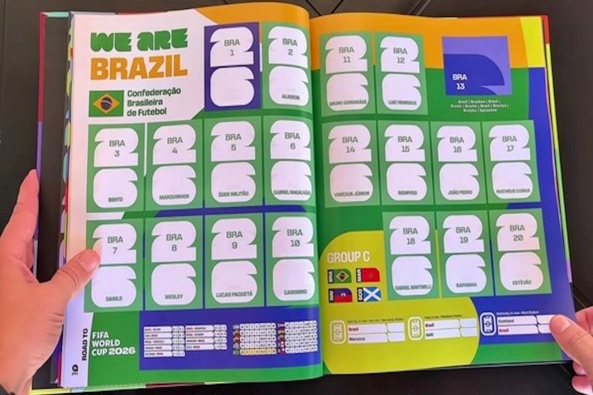 Álbum da Copa 2026 vaza sem Neymar e versão espanhola surpreende com lista do Brasil - | Muita Informação
